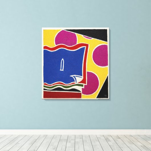 Spike - grote canvas print (Insitu (Houten vloer))