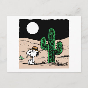 Spike in een Moonlit woestijn Briefkaart