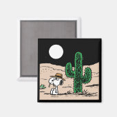 Spike in een Moonlit woestijn Magneet (Voorkant / Achterkant)