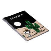 Spike in een Moonlit woestijn Notitieboek (Rechterzijde)