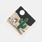 Spike in een Moonlit woestijn Servet (Hoek)