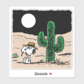 Spike in een Moonlit woestijn Sticker (Vel)