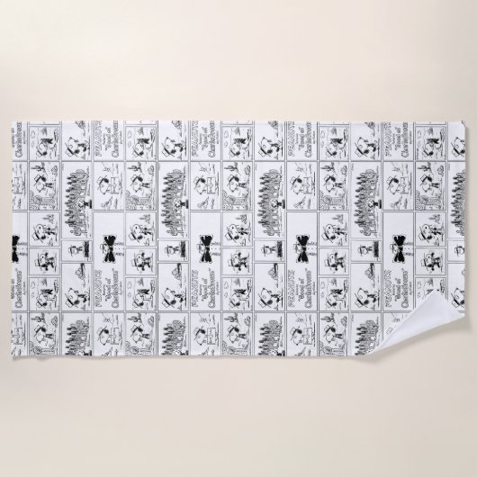 Spike is dirigent van het orkest strandlaken (Voorkant)