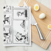 Spike is dirigent van het orkest theedoek (Quarter Fold)