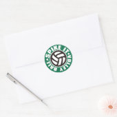 Spike_it_Volleyball Ronde Sticker (Envelop)