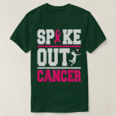 Spike Out Cancer Volleyball Player Breast Cancer M T-shirt (Design voorkant)