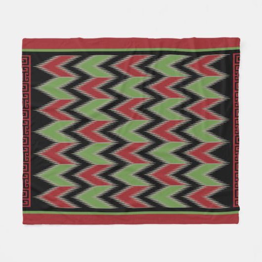 Spike Pattern 2 Fleece Deken (Voorkant (Horizontaal))