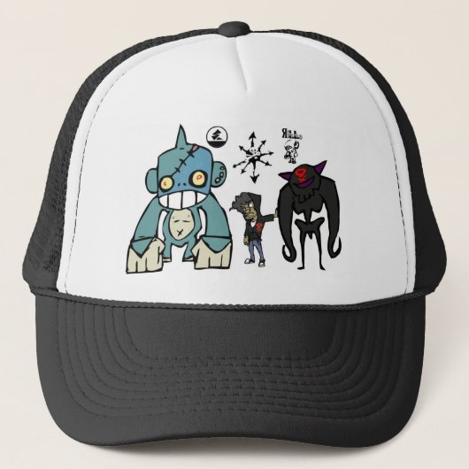Spike, Squidy en Rilla Trucker Pet (Voorkant)