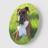 Spike the Boxer - Chien - Horloge murale (Angle)