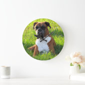 Spike the Boxer - Chien - Horloge murale (Maison)