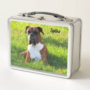 Spike the Boxer Dog - Gepersonaliseerde metalen lu