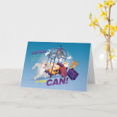 Spike, Tom & Jerry - pak me als je kunt Kaart (Gele Bloem)