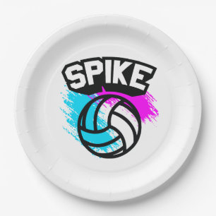 Spike Volleyball Papieren Bordje