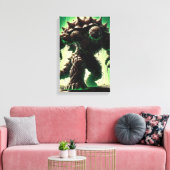 spiked abyssal beast canvas afdruk (Insitu (Woonkamer))