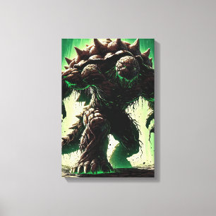spiked abyssal beast canvas afdruk