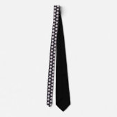 Spiked Stars Black Neck Tie Stropdas (Achterkant)