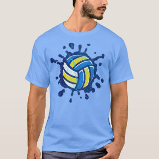 Spiker Setter Server Beach Volleyball Water Splatt T-shirt