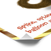 Spike's balloon monkey magic perfect poster (Hoek)