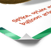 Spike's balloon monkey magic perfect poster (Hoek)