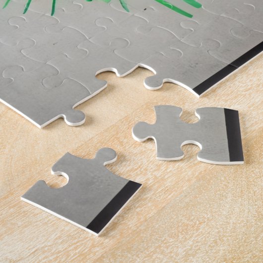 Spiky Abstrait Bird Puzzle - Violet & Noir, 252 P (Côté)