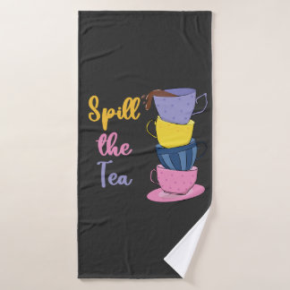 Spill de thee - theedrinker badhanddoek