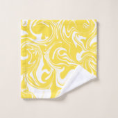 Spill - Lemon Yellow and White Bad Handdoek (Wasdoekje)