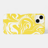 Spill - Lemon Yellow and White iPhone Hoesje (Achterkant horizontaal)