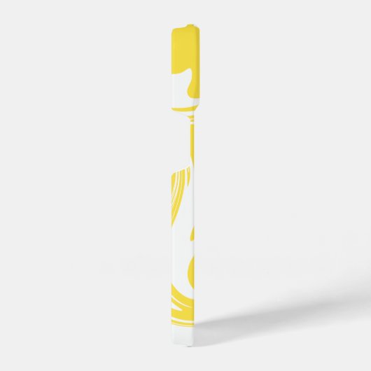 Spill - Lemon Yellow and White iPhone Hoesje (Rechterkant)