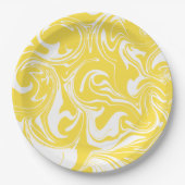 Spill - Lemon Yellow and White Papieren Bordje (Voorkant)