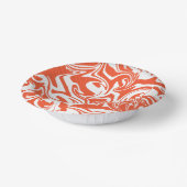 Spill - Oranje en wit Papieren Kommen (Gebogen)