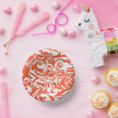 Spill - Oranje en wit Papieren Kommen (Feest)