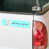 Spill Peace...geen olie! duif Bumpersticker (Op Truck)