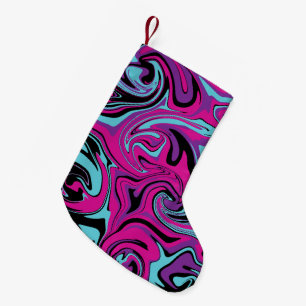 Spill - Roze, Paarse, Blauwe en Zwarte Worpkussen Kleine Kerstsok