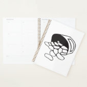Spilled Beans Black and White Outline Planner (Display)