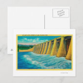 Spillway Gates op Bonneville Dam Briefkaart (Voorkant / Achterkant)