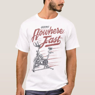 Spin Class - Nergens snel gaan - Briefpapier fiets T-shirt
