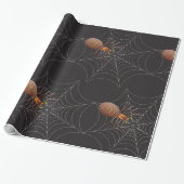 Spin en spinnenweb cadeaupapier (Uitgerold)