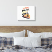 Spin Hard Ride Gratis Fietsen T-shirt Canvas Afdruk (Insitu (Slaapkamer))