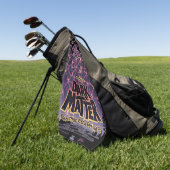 Spin Kosmisch Web, Halloween Galaxy of Horrors Golfhanddoek (Groen)