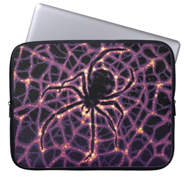 Spin Kosmisch Web, Halloween Galaxy of Horrors Laptop Sleeve (Voorkant)