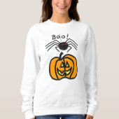 Spin met pomkin Halloween Sweatshirt (Voorkant)