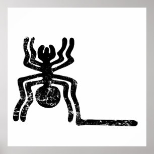 Spin Oud Idool Geoglyph Symbool Petroglyph Game Poster