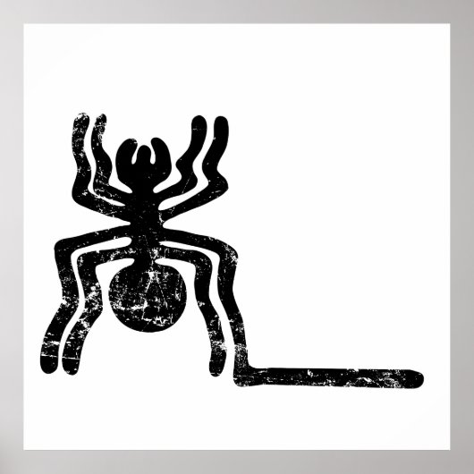 Spin Oud Idool Geoglyph Symbool Petroglyph Game Poster (Voorkant)