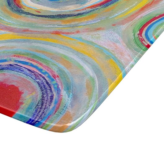 Spin Out Deco Glas Snijplank (Hoek)