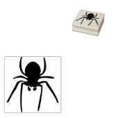 Spin silhouet kunst stempel (Gestempeld)