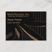 spin web design IT engineer visitekaartje (Achterkant)