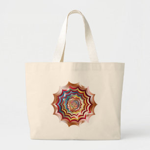 spin web hypnotisch nieuw leven ingeblazen grote tote bag
