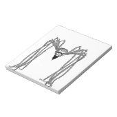 Spin. Zwart-wit Notitieblok (Gedraaid)