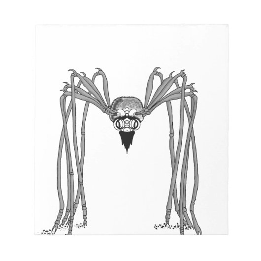 Spin. Zwart-wit Notitieblok (Voorkant)