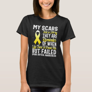 Spina Bifida Awareness Maand Mijn littekens vertel T-shirt